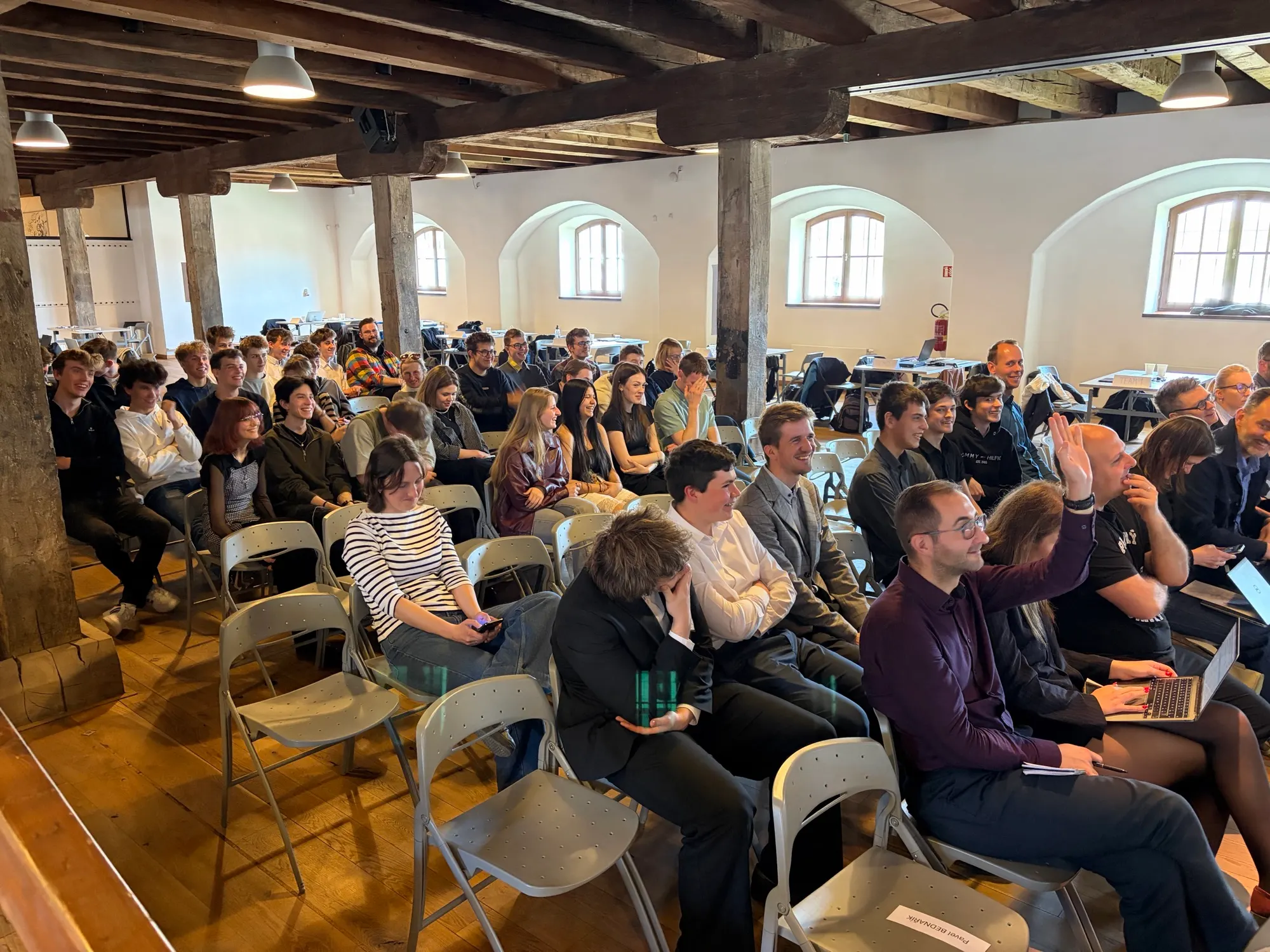 Audience in the competition hall